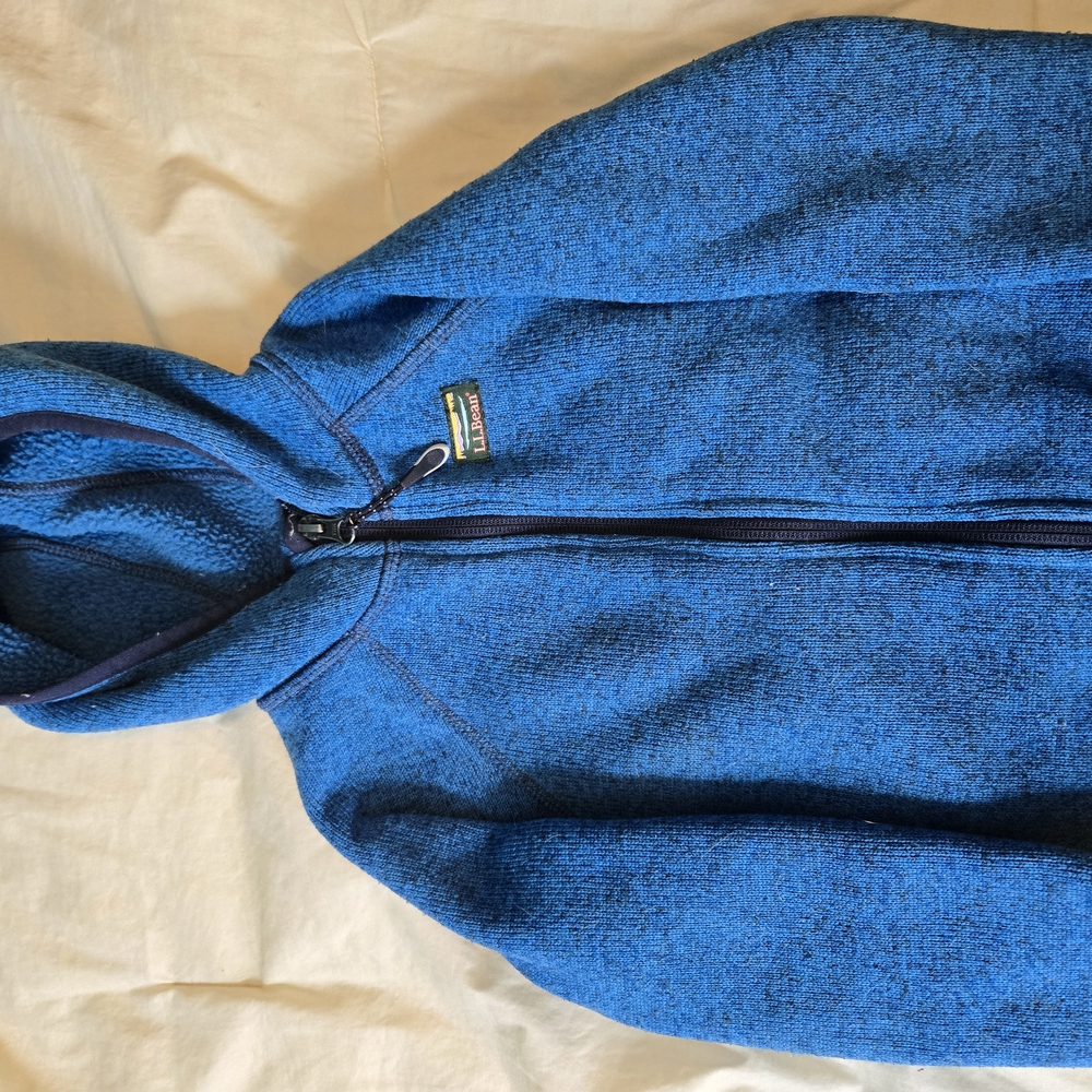 L.L.Bean Navy Hooded Fleece for Kids